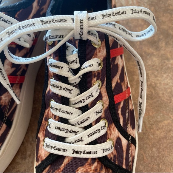 Juicy Couture Leopard Print Platform Sneakers NWT - Picture 9 of 11